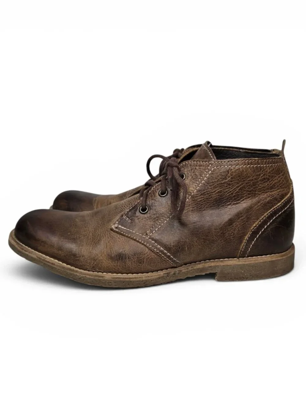 Bed Stu Draco Chukka Ankle Boots Mens Distressed Leather Retro Steam Punk 10.5